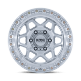 17X9 KMC KM553 TORX GLOSS SILVER W/ MACHINED FACE 6X135