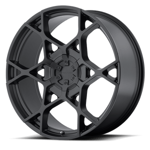 20X8.5 KMC KM695 CROSSHAIR SATIN BLACK 6X139.7