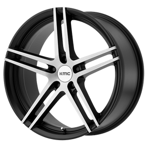 18X9.5 KMC KM703 MONOPHONIC SATIN BLACK BRUSHED 5X114.3