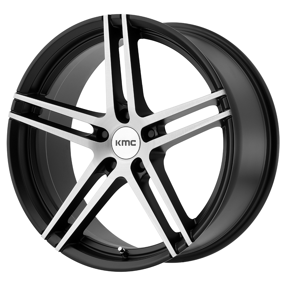20X10 KMC KM703 MONOPHONIC SATIN BLACK BRUSHED 5X120