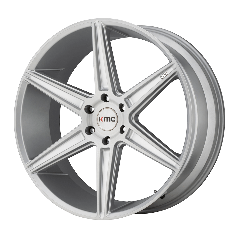 20X9 KMC KM712 PRISM TRUCK BRUSHED SILVER 6X114.3