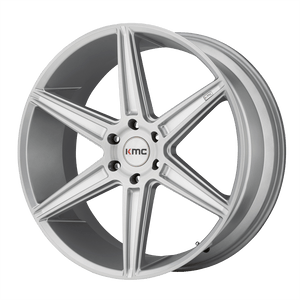 20X9 KMC KM712 PRISM TRUCK BRUSHED SILVER 6X139.7