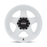 17X8.5 KMC KM728 LOBO GLOSS WHITE 6X120