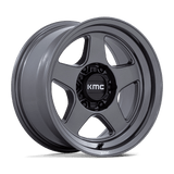 17X8.5 KMC KM728 LOBO MATTE ANTHRACITE 6X135