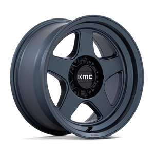 17X8.5 KMC KM728 LOBO METALLIC BLUE 6X139.7