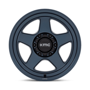 17X8.5 KMC KM728 LOBO METALLIC BLUE 6X120