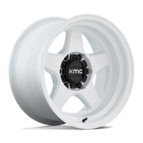 17X8.5 KMC KM728 LOBO GLOSS WHITE 5X127