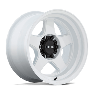 17X9 KMC KM728 LOBO GLOSS WHITE 6X139.7