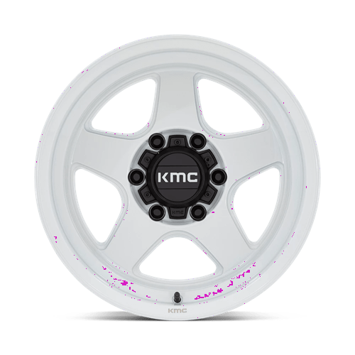 17X9 KMC KM728 LOBO GLOSS WHITE 6X139.7