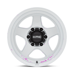17X9 KMC KM728 LOBO GLOSS WHITE 6X139.7