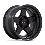 17X8.5 KMC KM728 LOBO MATTE BLACK 5X127