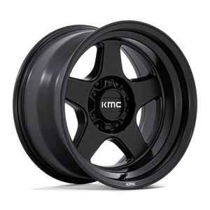 17X8.5 KMC KM728 LOBO MATTE BLACK 5X127