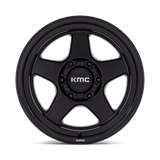 17X8.5 KMC KM728 LOBO MATTE BLACK 5X127