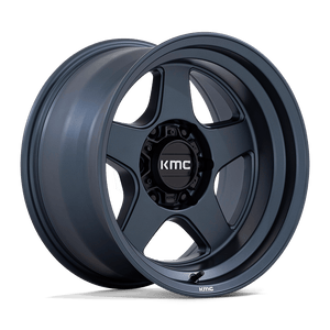 17X8.5 KMC KM728 LOBO METALLIC BLUE 5X127