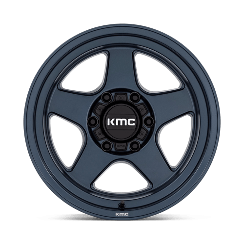 17X8.5 KMC KM728 LOBO METALLIC BLUE 6X114.3