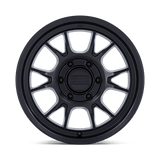 17X8.5 KMC KM729 RANGE MATTE BLACK 6X120