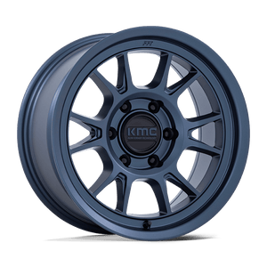 17X8.5 KMC KM729 RANGE METALLIC BLUE 5X150