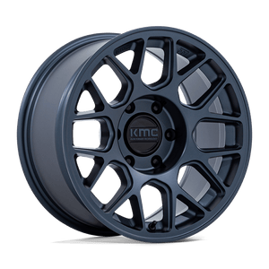 17X8.5 KMC KM730 HATCHET METALLIC BLUE 5X127