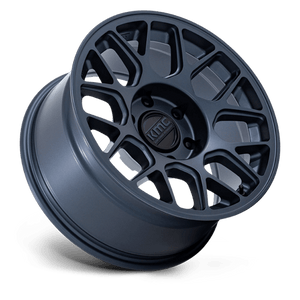 17X8.5 KMC KM730 HATCHET METALLIC BLUE 6X139.7