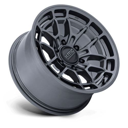 17X8.5 KMC KM732 ARCHER RIMS - GLOSS ANTHRACITE 6X139.7