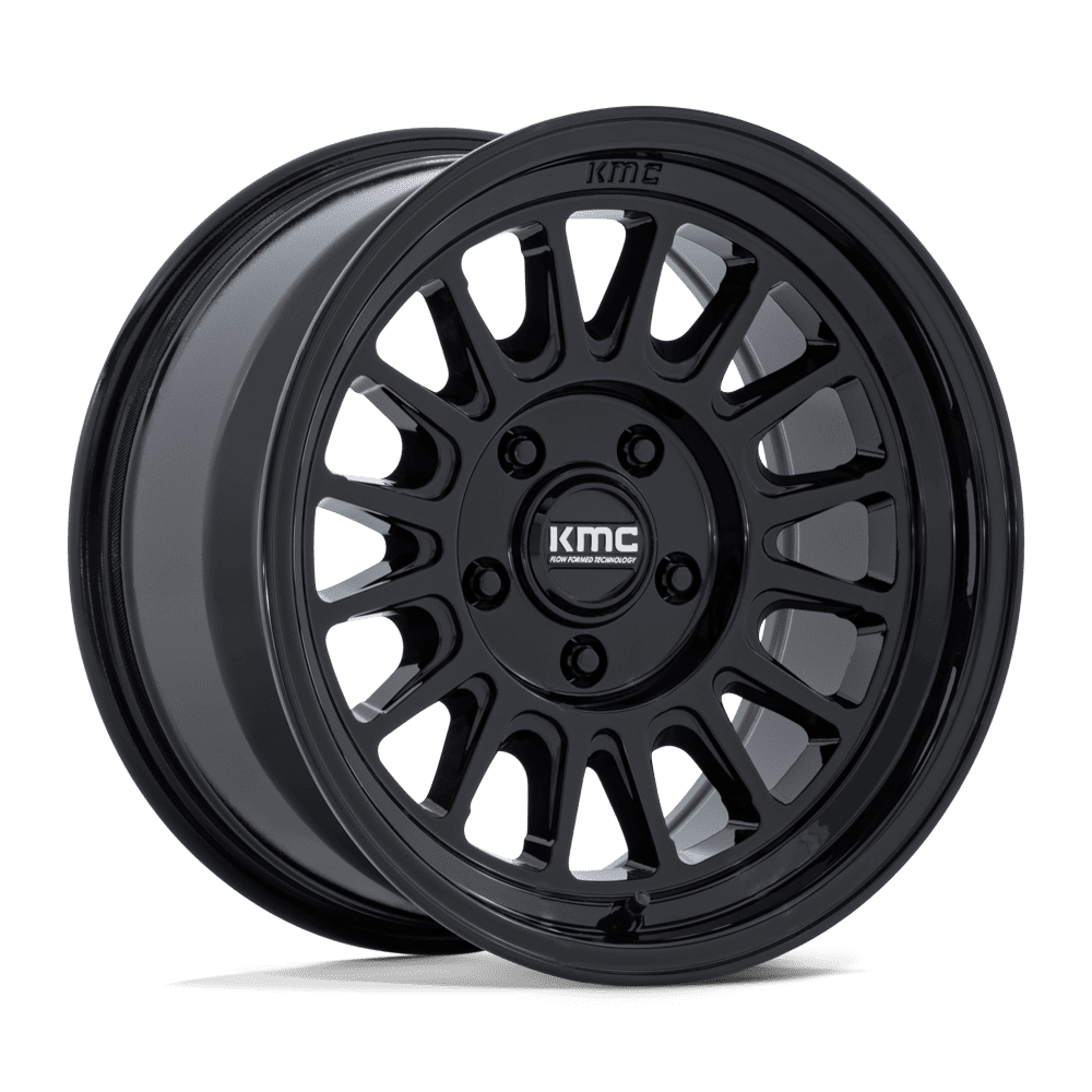 17X8.5 KMC KM733 IMPACT FFT GLOSS BLACK 6X135