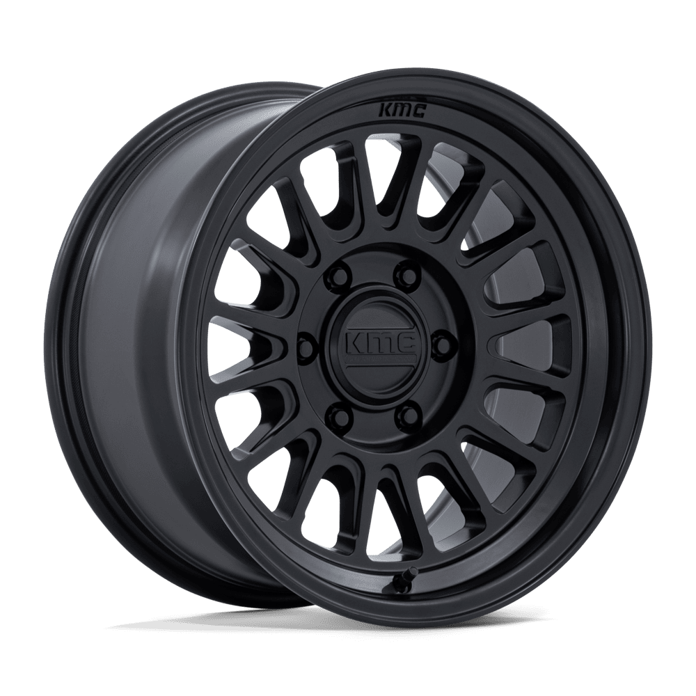17X8.5 KMC KM733 IMPACT FFT MATTE BLACK 6X139.7