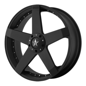 20X10 KMC KM775 ROCKSTAR CAR MATTE BLACK 5X110