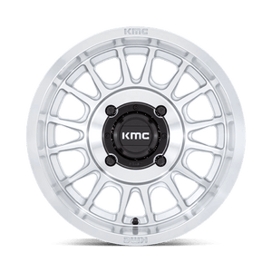 15X10 KMC Powersports KS138 IMPACT UTV SILVER W/ MACHINED FACE 4X137