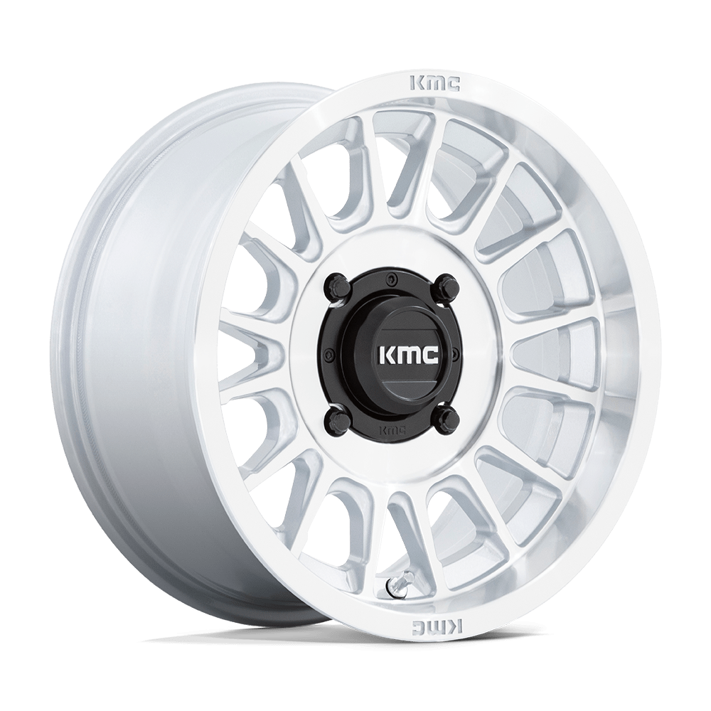 15X7 KMC Powersports KS138 IMPACT UTV SILVER W/ MACHINED FACE 4X137