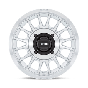 15X7 KMC Powersports KS138 IMPACT UTV SILVER W/ MACHINED FACE 4X137