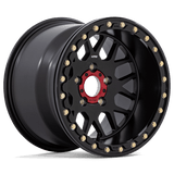 14X7 KMC Powersports KS235 GRENADE BEADLOCK SATIN BLACK 4X110
