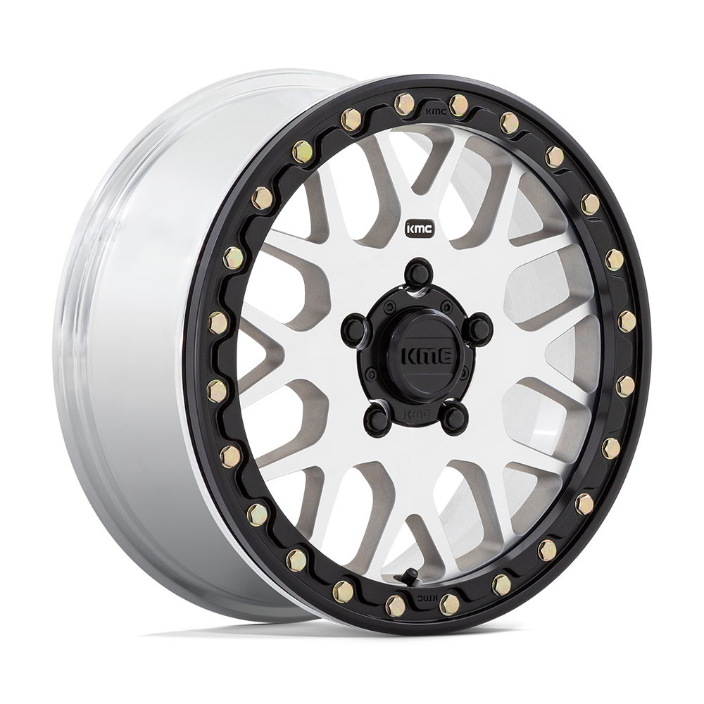 15X6 KMC Powersports KS235 GRENADE BEADLOCK MACHINED 5X114.3