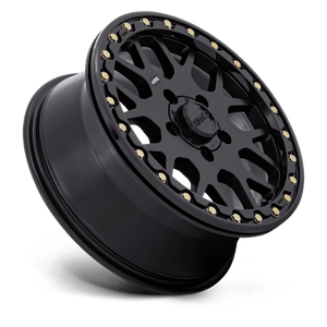 15X6 KMC Powersports KS235 GRENADE BEADLOCK SATIN BLACK 5X114.3