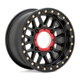 15X7 KMC Powersports KS235 GRENADE BEADLOCK SATIN BLACK 4X110