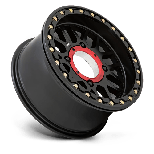 15X7 KMC Powersports KS235 GRENADE BEADLOCK SATIN BLACK 4X156