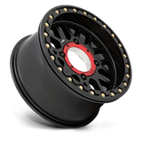 15X7 KMC Powersports KS235 GRENADE BEADLOCK SATIN BLACK 4X110