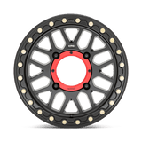 15X7 KMC Powersports KS235 GRENADE BEADLOCK SATIN BLACK 4X110