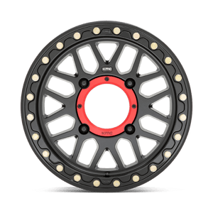 15X7 KMC Powersports KS235 GRENADE BEADLOCK SATIN BLACK 4X110