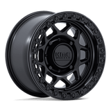 15X8 KMC Powersports KS241 TORX BEADLOCK MATTE BLACK W/ GLOSS BLACK RG 6X139.7