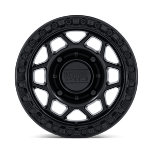 15X8 KMC Powersports KS241 TORX BEADLOCK MATTE BLACK W/ GLOSS BLACK RG 4X156