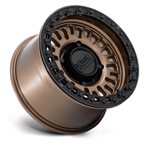 15X8 KMC Powersports KS242 AZTEC BEADLOCK MATTE BRONZE W/ MATTE BLACK RG 6X139.7