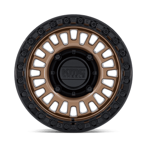 15X10 KMC Powersports KS242 AZTEC BEADLOCK MATTE BRONZE W/ MATTE BLACK RG 4X137