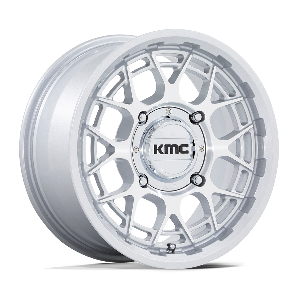 15X7 KMC Powersports KS139 TECHNIC UTV GLOSS SILVER MACHINED 5X114.3