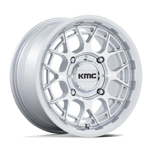 15X7 KMC Powersports KS139 TECHNIC UTV GLOSS SILVER MACHINED 4X156