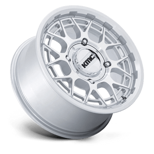 15X7 KMC Powersports KS139 TECHNIC UTV GLOSS SILVER MACHINED 4X137
