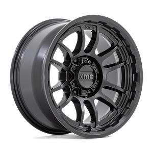 17X8.5 KMC KM727 WRATH SATIN BLACK 5X127