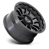 17X8.5 KMC KM727 WRATH SATIN BLACK 6X139.7