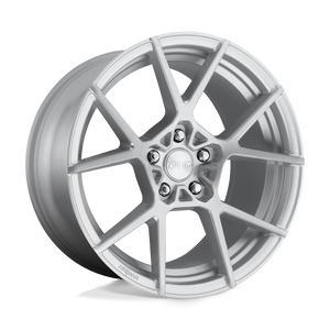 19X8.5 Rotiform R138 KPS GLOSS SILVER BRUSHED 5X112