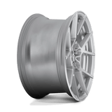 18X8.5 Rotiform R138 KPS GLOSS SILVER BRUSHED 5X112