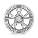 18X8.5 Rotiform R138 KPS GLOSS SILVER BRUSHED 5X112